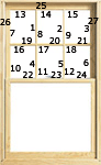 How to Paint a Window - picture of a window, numbered