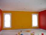 How to Paint a Room - picture of construction site painting a room
